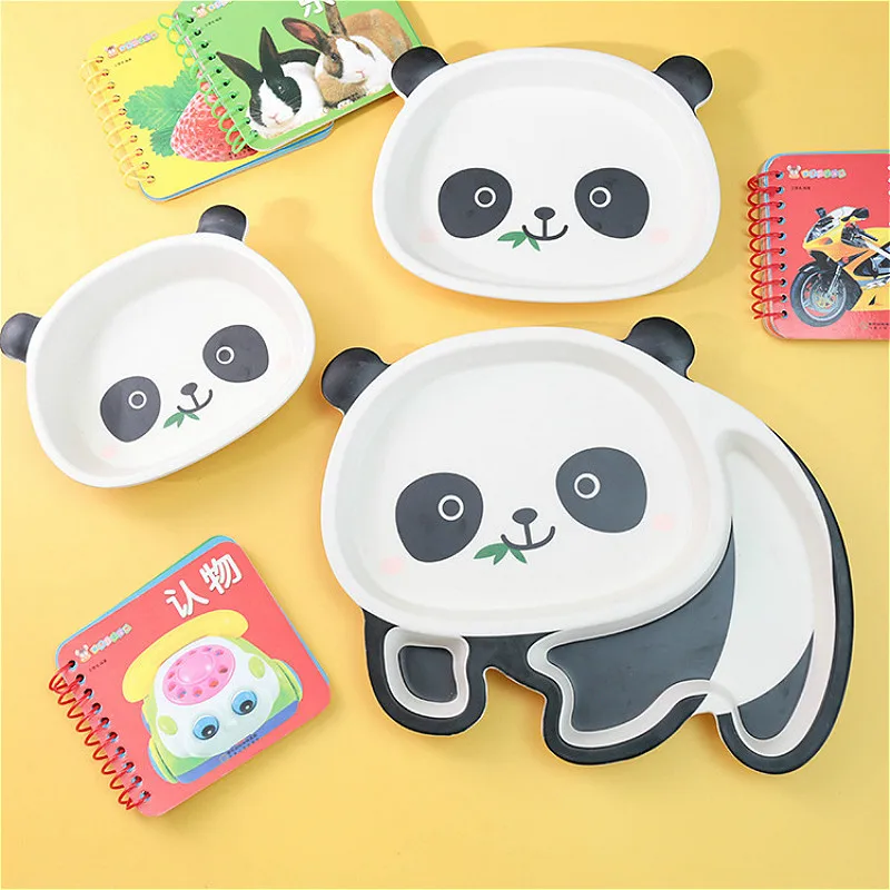 Наборы для здорового ребенка посуда в виде панды пингвина тарелка еды чашка