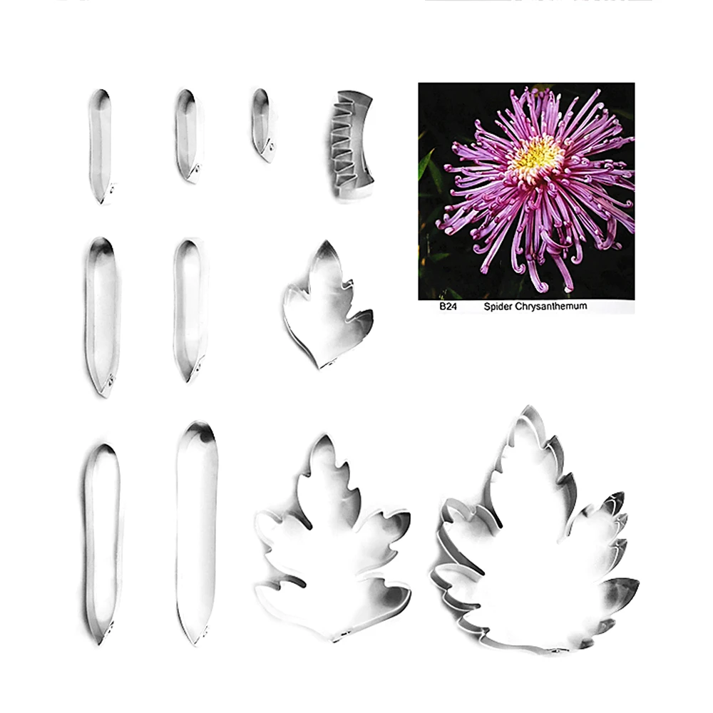 Spider Хризантема помадка сахарные ножи для цветов украшения торта выпечки