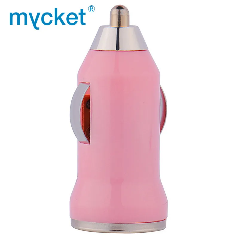 MYCKET цветное Мини Автомобильное зарядное USB устройство быстрый мобильный телефон