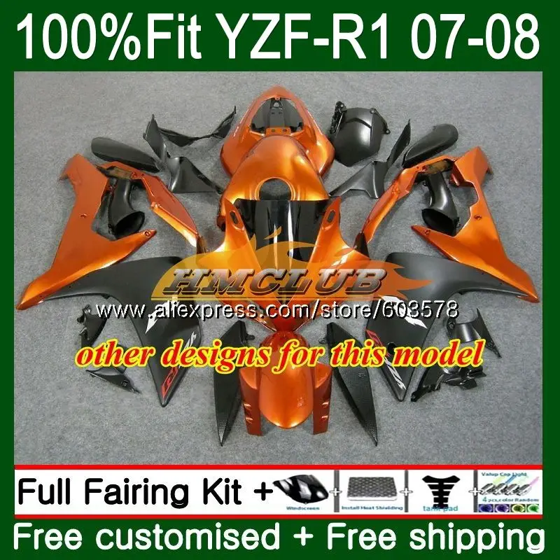Инъекция для YAMAHA YZF R 1 1000 R1 2007 2008 49CL.98 глянцевый зеленый 07 YZF1000 YZFR1 08 OEM