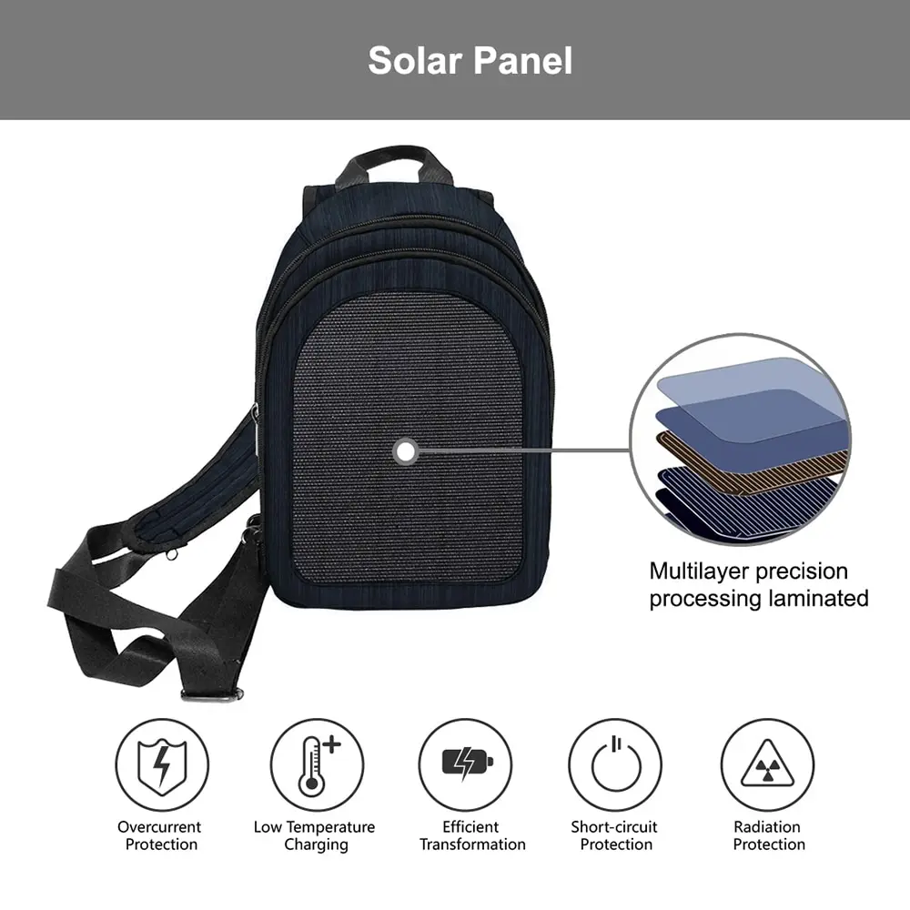 

HAWEEL Solar Power Backpack Outdoor Camping Hiking Backpack Solar Panel Charging Travel Bag Backpack for Men Waterproof Bags