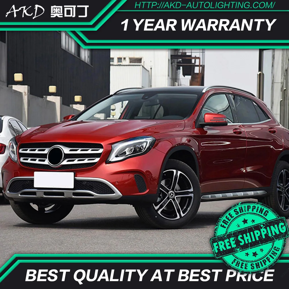 АКД автомобильного тюнинга фар для Mercedes Benz GLA класса GLA200 2015 светодиодные фары DRL