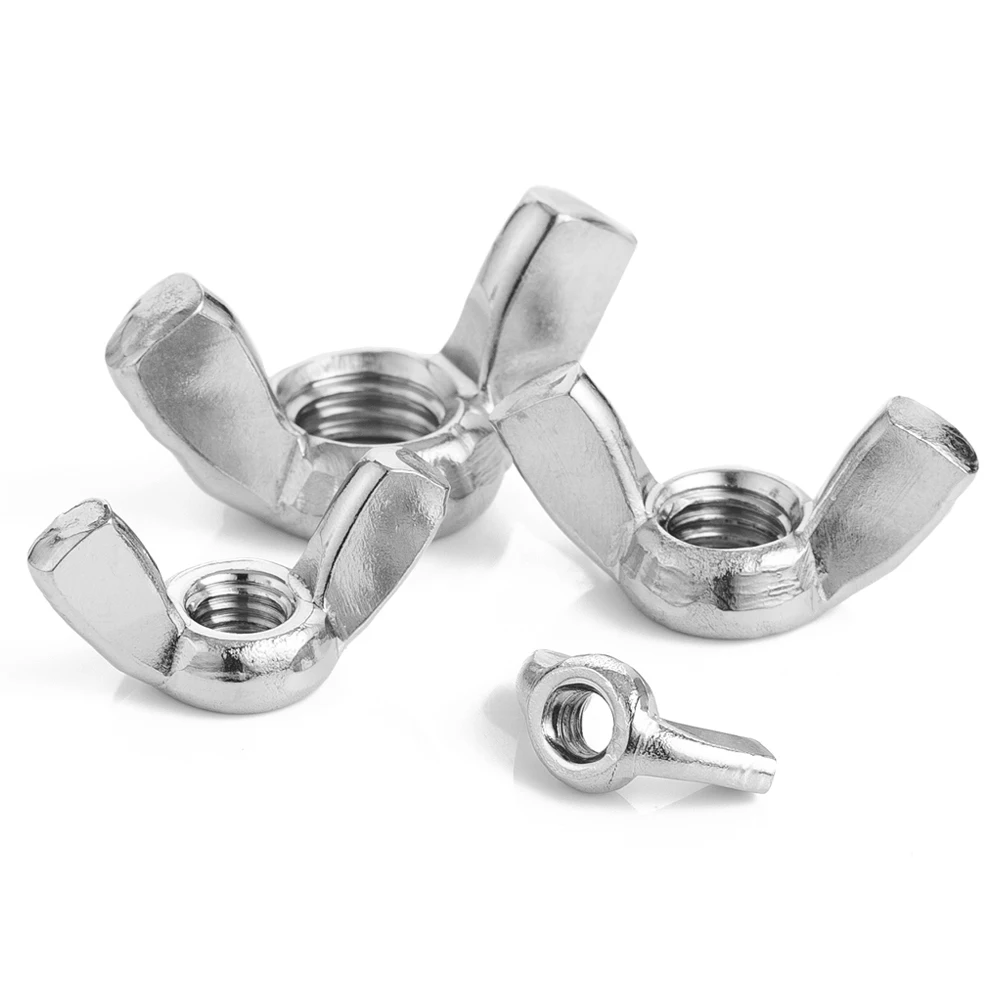 M3 M4 M5 M6 M8 M10 M12 Tye A Squate Wing Nut 304 бабочки из нержавеющей стали ручная затяжка гайки DIN315