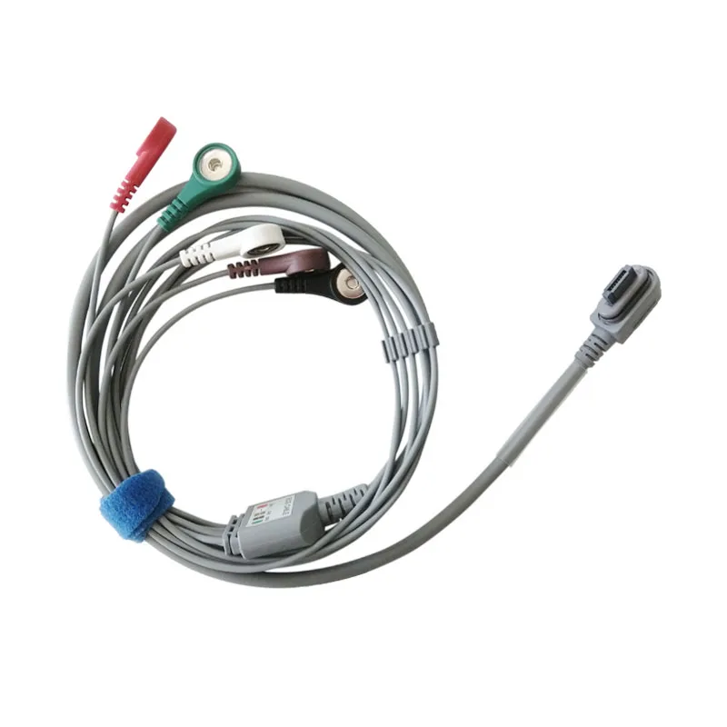 Holter рекордер ЭКГ кабель для пациента 5 выводов защелка 4 0 AHA СТАНДАРТ Ge Seer
