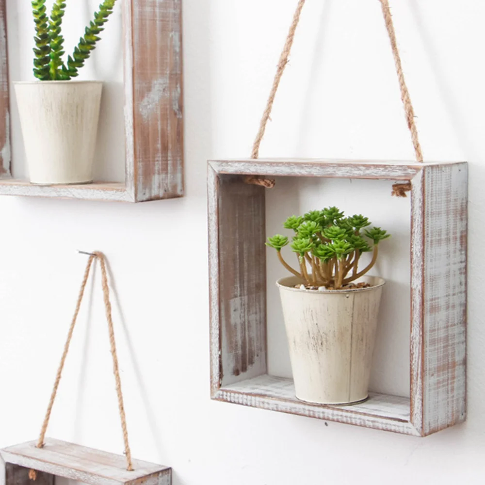 

Decorative Wall Storage Holder Hanging Rope Shelving Board Storage Pendant