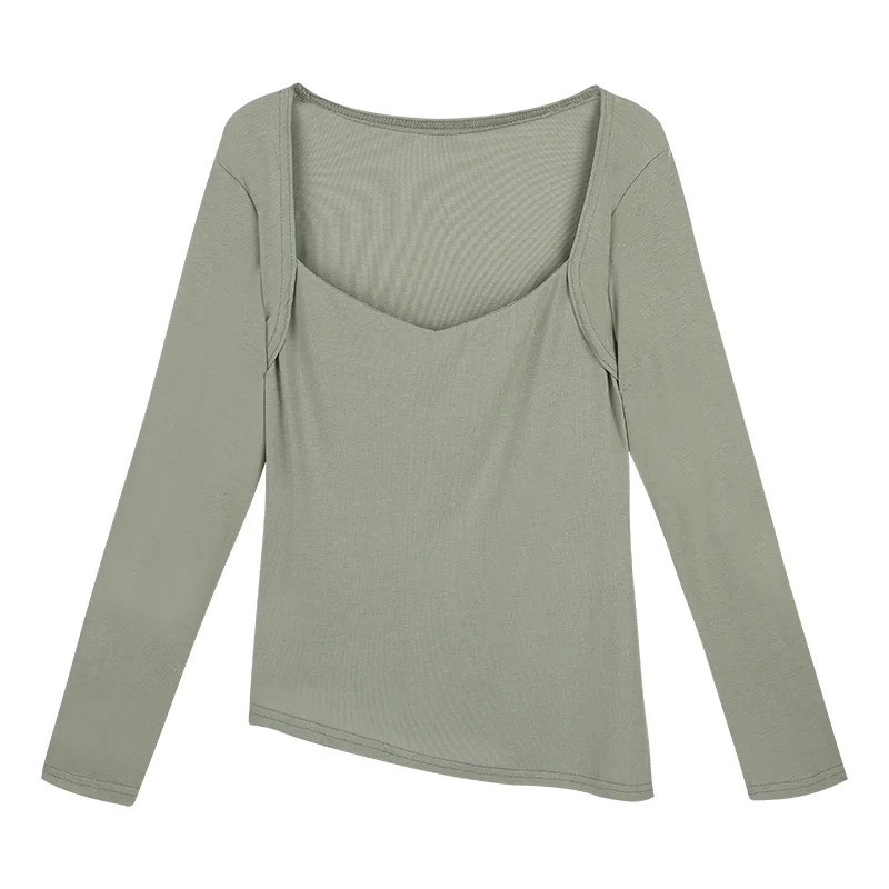 Солнцезащитная футболка с квадратным вырезом и длинным рукавом Женский