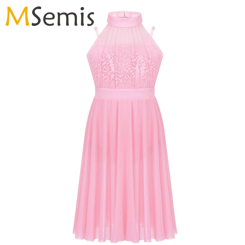 Лирический балет для девочек трико платье без рукавов макет шеи купальник с