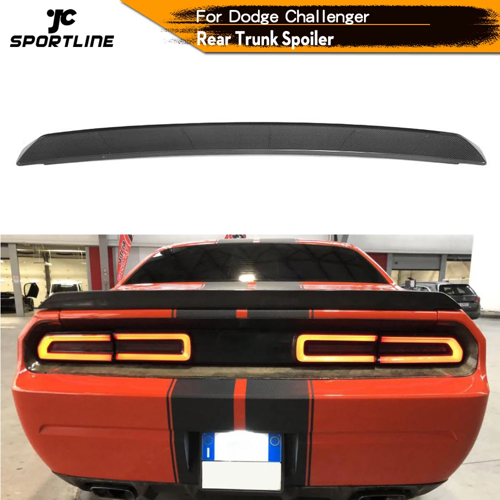 Для Dodge Challenger 2008 2014 углеродное волокно/ABS задний спойлер багажника крыла ботинка
