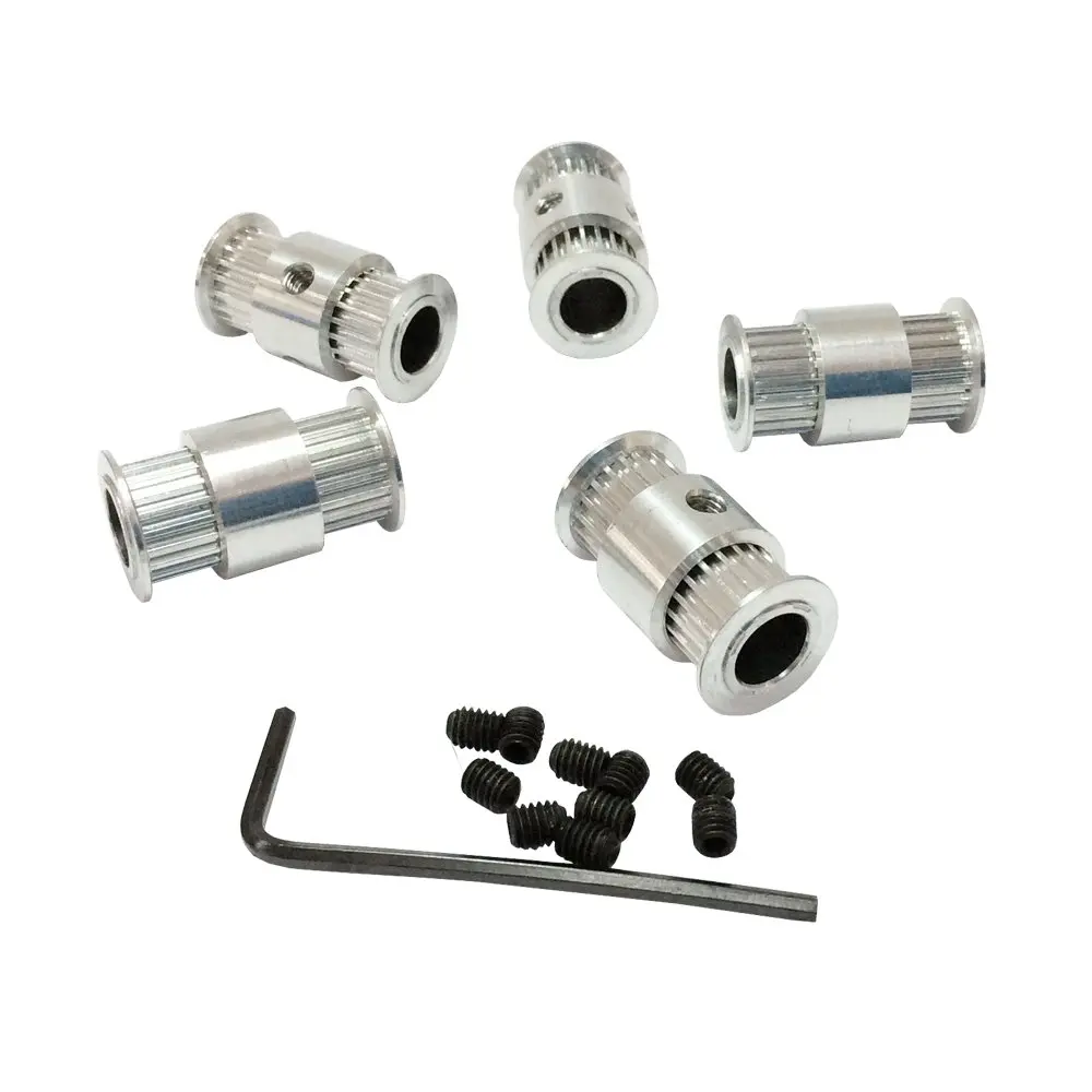 

2GT-DK Timing Pulley 20Teeth 5/8mm Bore 7mm Teeth Width GT2 Synchronous Wheel Fit GT2 Belt Width 7mm 3D Printer Parts