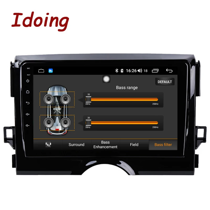 Idoing 9 &quot4G + 64G 2.5D ips Восьмиядерный автомобильный Радио Android 8 1 мультимедийный плеер