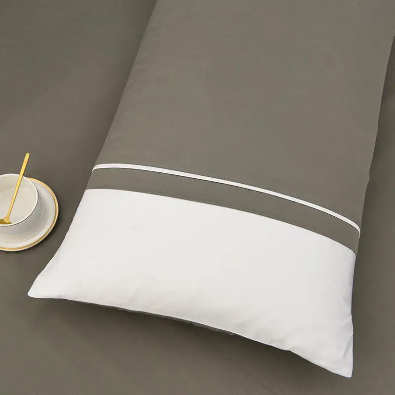 

Duvet Cover Set Single/Double/Queen/King Size Skin-friendly Bedding Sets Simple Style Flat Sheet Quilt Cover For Adult Kids