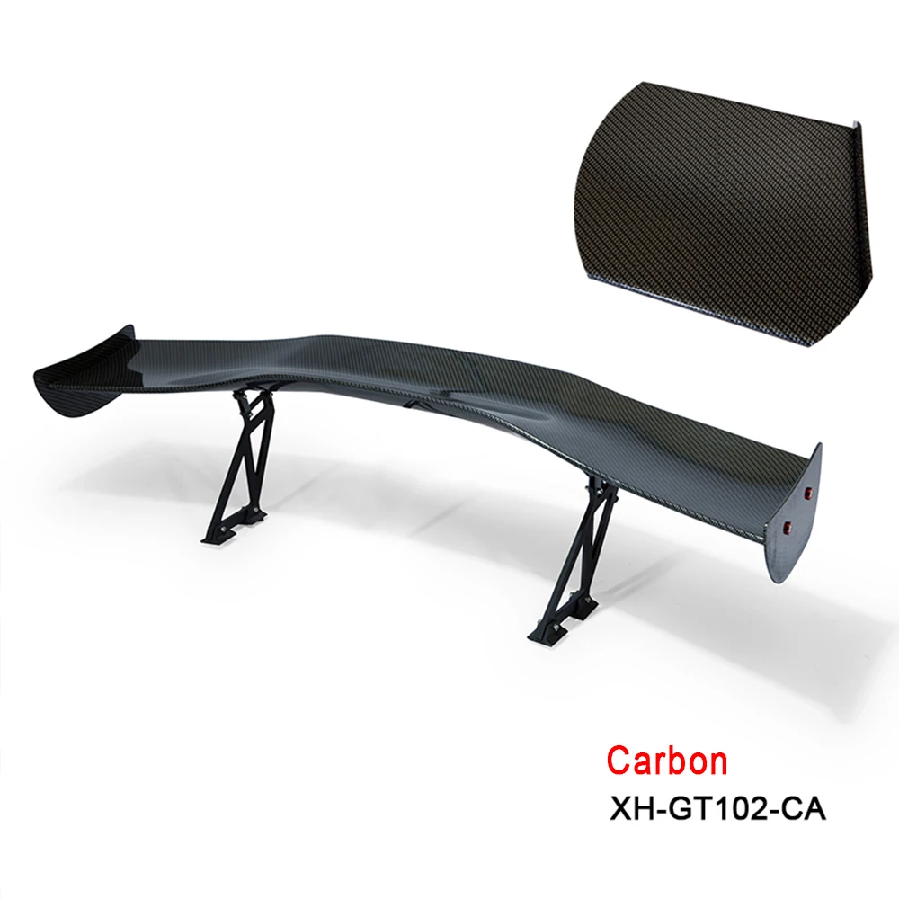 Carbon R-EP спойлер для гоночного спортивного автомобиля, 145 см, универсальный, подходит для большинства седанов, АБС-пластик, углеродное волокно, заднее крыло, XH-GT102 - Цвет: Carbon
