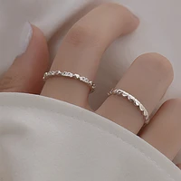 925 sterling silver love rings for women fashion shiny zircon open adjustable index finger ring girl party gifts jewelry diamond