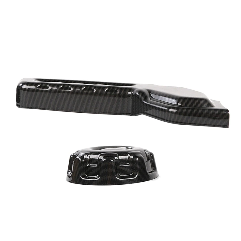 

Carbon Fiber Car Seat Adjust Decoration Cover Trim for Jeep Wrangler JL 2018 -2020