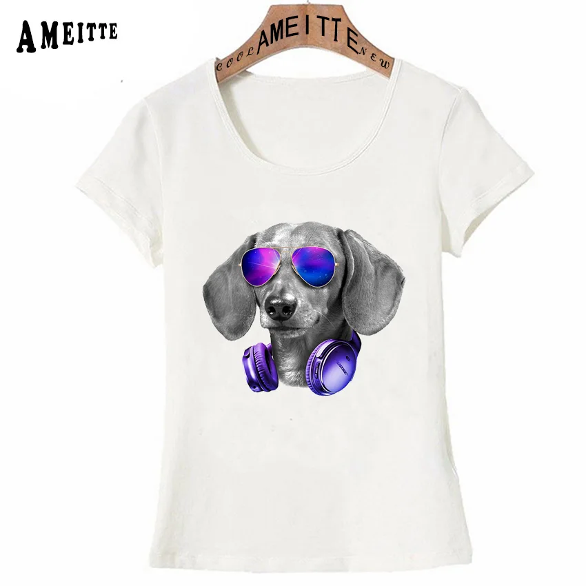 Новая футболка Harajuku Dachshunds Make Me Happy Print хипстерская женская с изображением собаки
