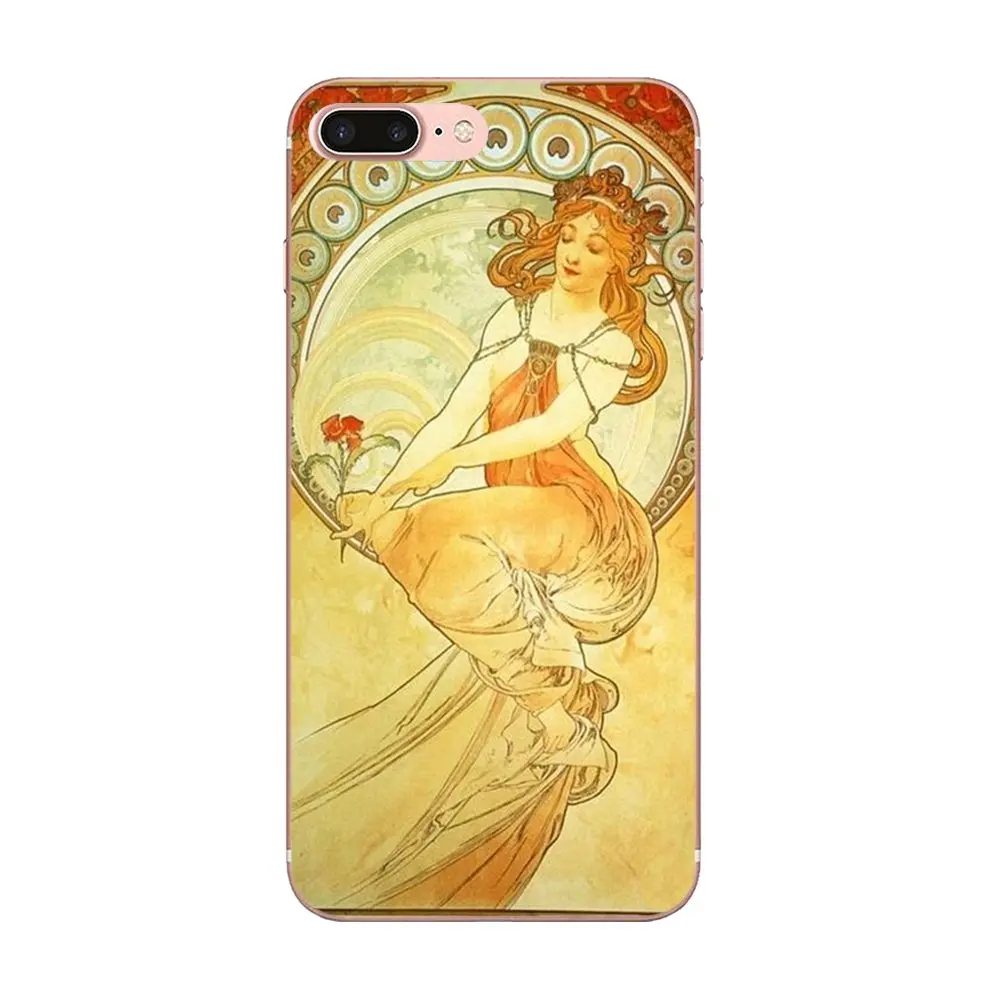 Альфонс Муха из термопластика чехол Coque для Galaxy A3 A5 A7 A8 A9 A9S On5 On7 Plus Pro Star 2015 2016 2017 2018 |