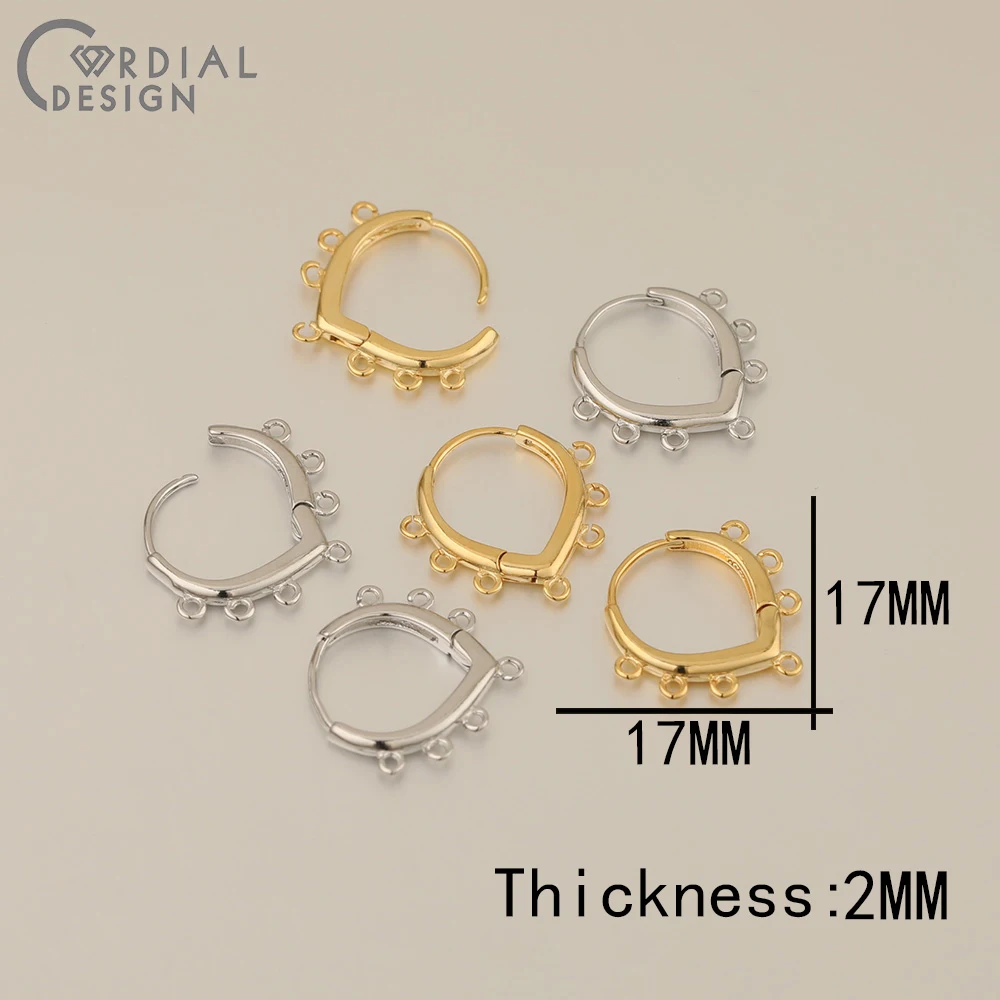 

Cordial Design 50Pcs Earring Hooks/DIY Making/Hand Made/Earrings Accessories/Genuine Gold Plating/Jewelry Findings & Components