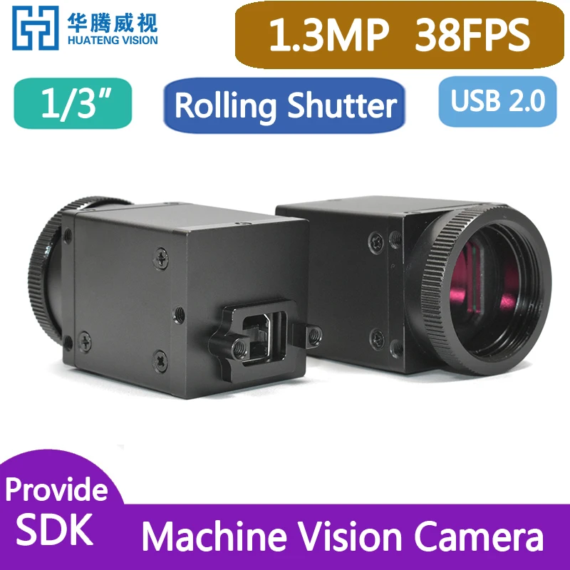 USB2.0 1.3MP цветная промышленная камера + SDK прокрутка затвора/рамка экспозиция с