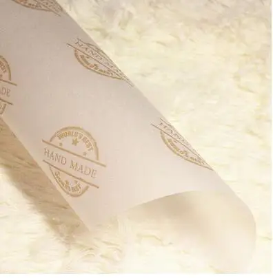 

Wholesale 100pcs/lot Blue Flower Soap Wrapping Paper Wax Paper Tissue Gift Packaging Soap Wrapper