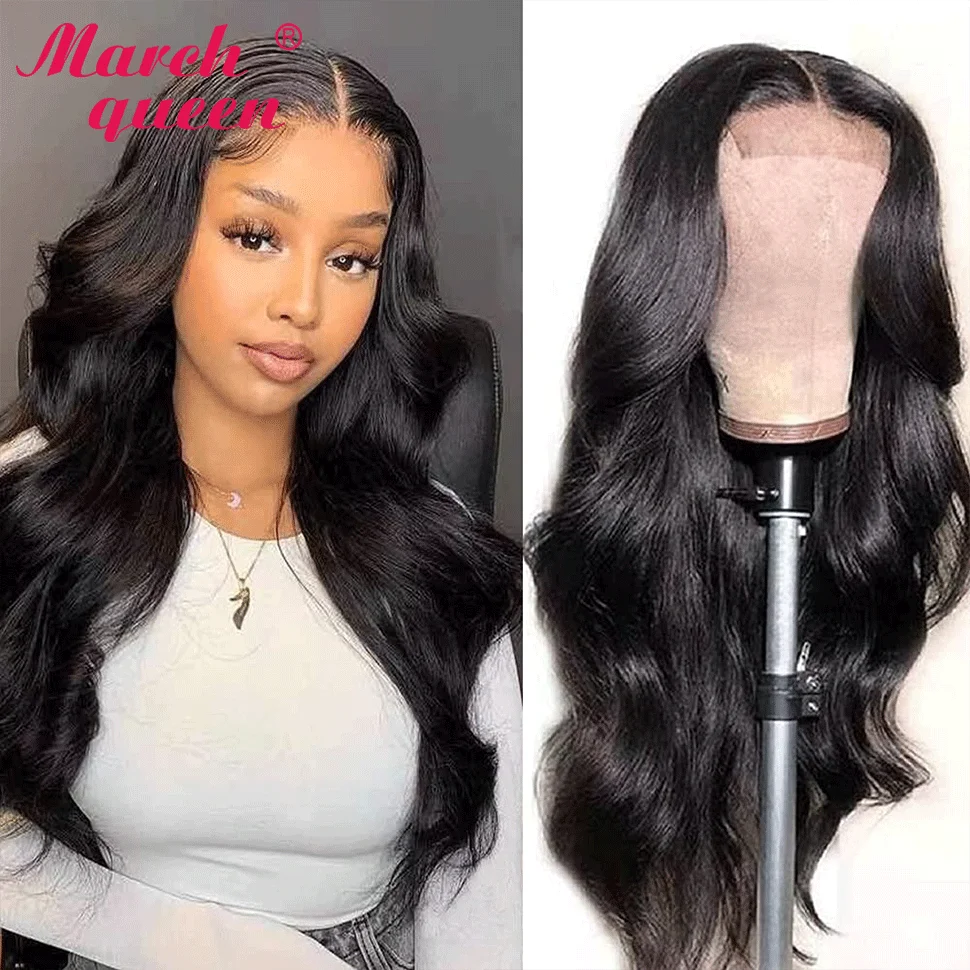 

Marchqueen Hair 4X4 Lace Closure Body Wave Wig Brazilian Human Hair Wigs For Women Body Wave Closure Wig Preplucked Hairline