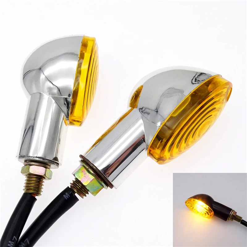 

2pcs/4pcs Universal Motorcycle Indicator Light Warn Turn Signal Blinker Lamp for Harley Honda Yamaha Suzuki Motor Lightings Part