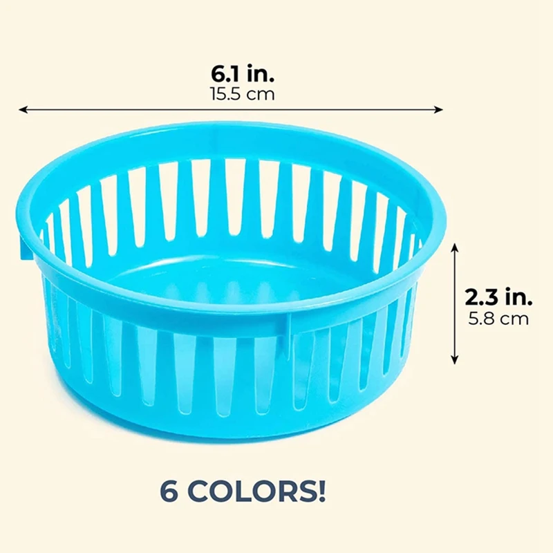 

12-Pack Classroom Pen and Pencil Basket Trays, Assorted Colors, 6.1 x 2.4 Inches (Ran Colors)