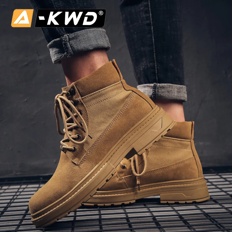 Модная рабочая обувь мужские защитные зимние ботинки мужская кроссовки высокие