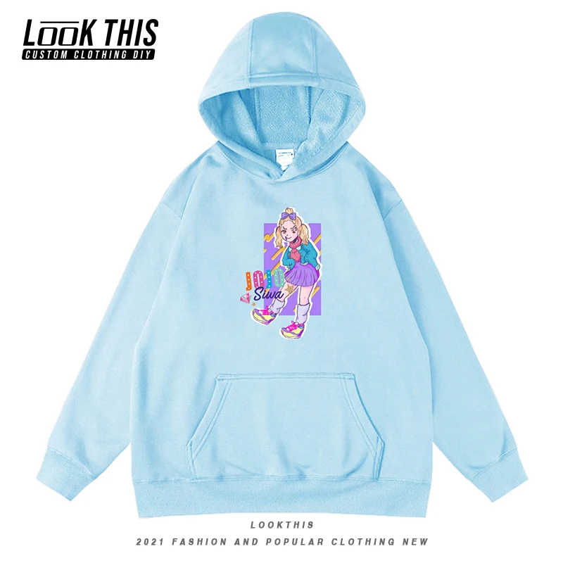 

Мужские толстовки JoJo Siwa в стиле оверсайз, 6 цветов, пуловер, топы с капюшоном, Новинка осени 2021, свитшоты в стиле ретро с длинным рукавом