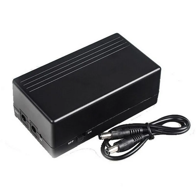 12V 1A 14,8 Вт мини UPS Батарея резервного копирования безопасности в режиме ожидания Мощность Питание источник бесперебойного Питание