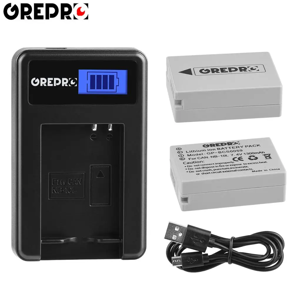 Сменный аккумулятор с USB ЖК зарядным устройством для Canon G1X G15 G16 SX40HS SX50HS SX60HS SX40 SX50