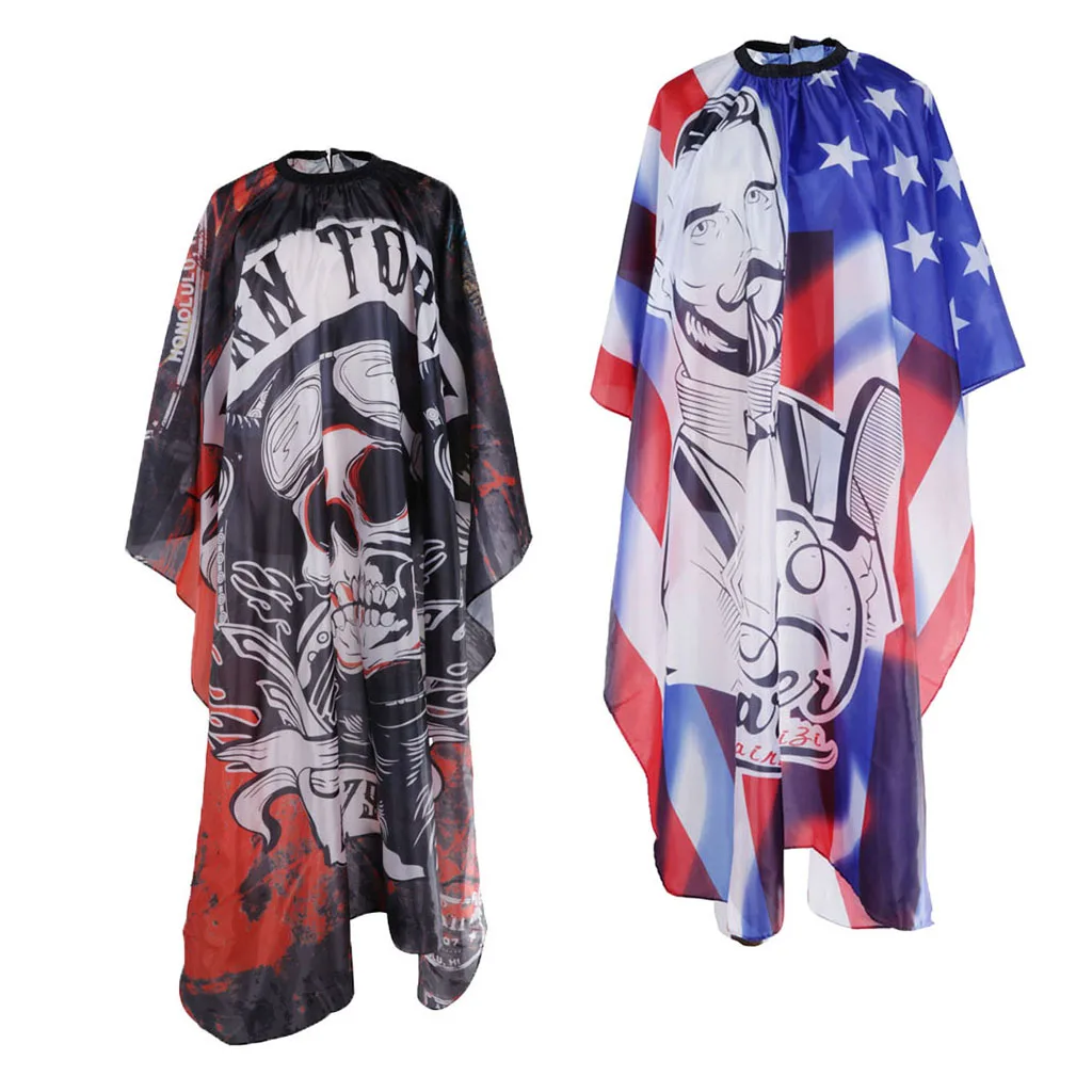 

2x Scratch-proof Barber Cutting Capes Waterproof Gown Wrap with Snap Buckle