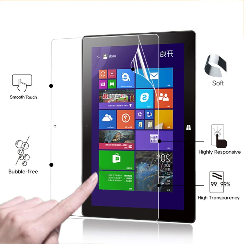 

High Clear Glossy screen protector film For Onda V102W 10.1" tablet front HD lcd screen protective cover+ tools in stock