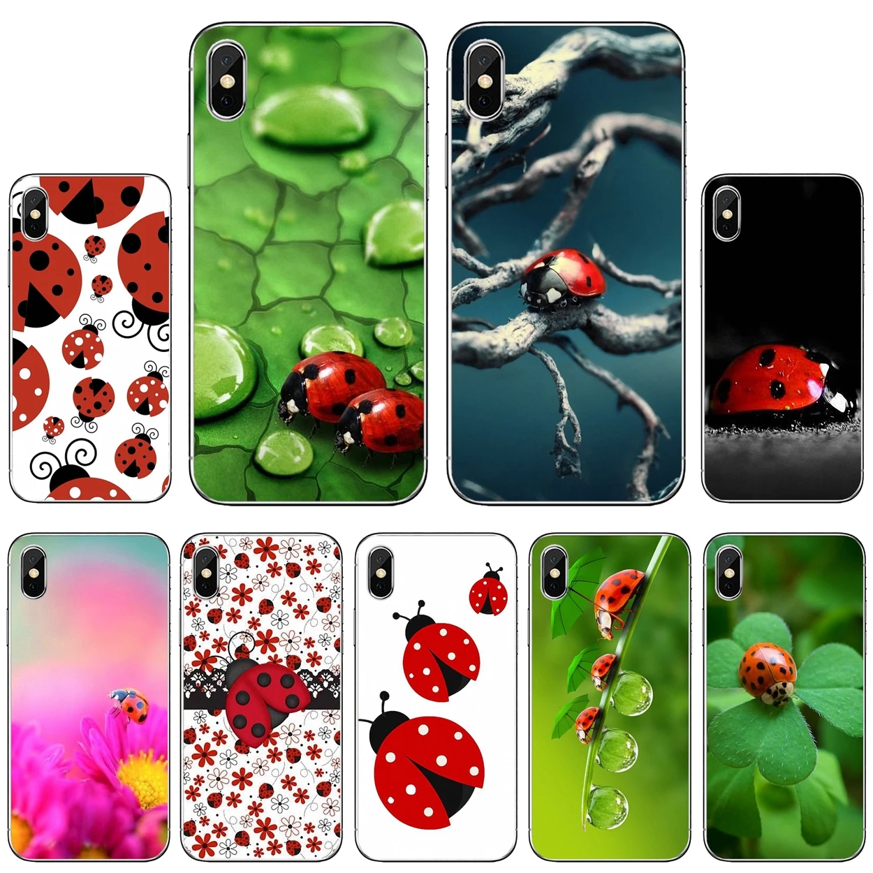 Мягкий чехол для Xiaomi poco X3 nfc F2 Pro M3 Mi 5X 6X Max Mix 1 2 2S 3 Mi5 Mi6 Mi3 Mi4 Lady-bug-Божья