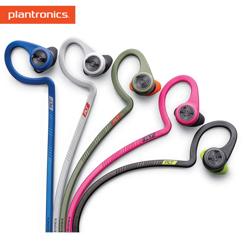 Оригинальные беспроводные Bluetooth наушники Plantronics BackBeat Fit многоцветные спортивные