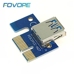 Riser pci e 1X до 16X карта 60 см USB 3.0 PCI E SATA к 6 контактному кабелю питания для майнинга