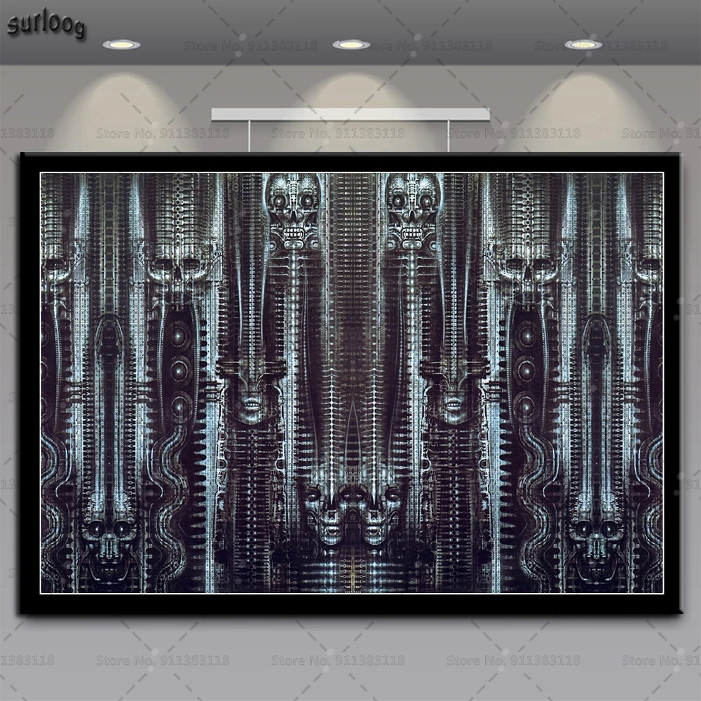 Плакаты и принты Hr Giger Li II инопланетянин ужас настенные художественные картины