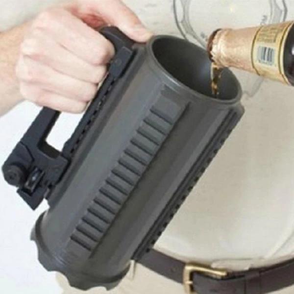 

New Multifunction Aluminum alloy Carry Outdoor Sport Solid Beer Cup with Rail Battle Combat Mug Cup Detachable