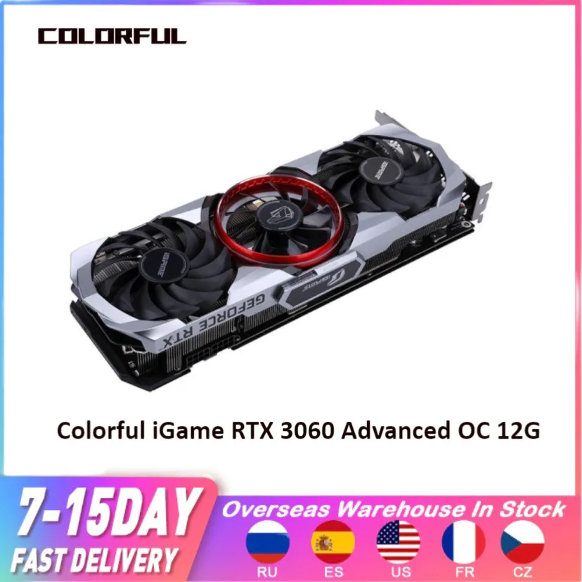 

NEW Colorful iGame RTX 3060 Advanced OC 12G GA106 Locked Graphics Card