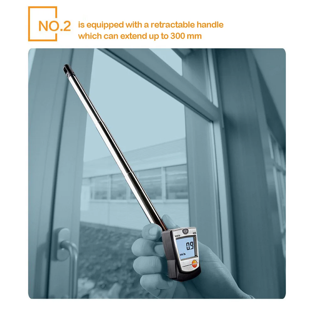 Тепловой Анемометр Testo 405 V1 ручной цифровой анемометр внутренний прибор для