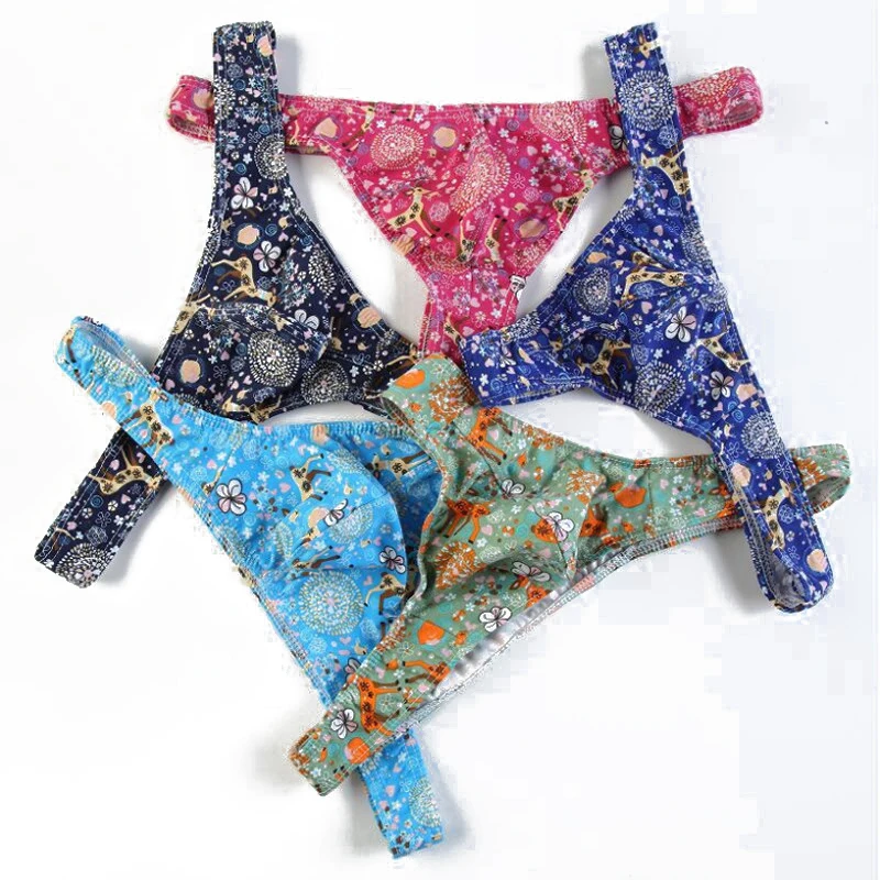 Трусы брифы мужские с заниженной талией из лайкры и хлопка|Мужские трусы боксеры|