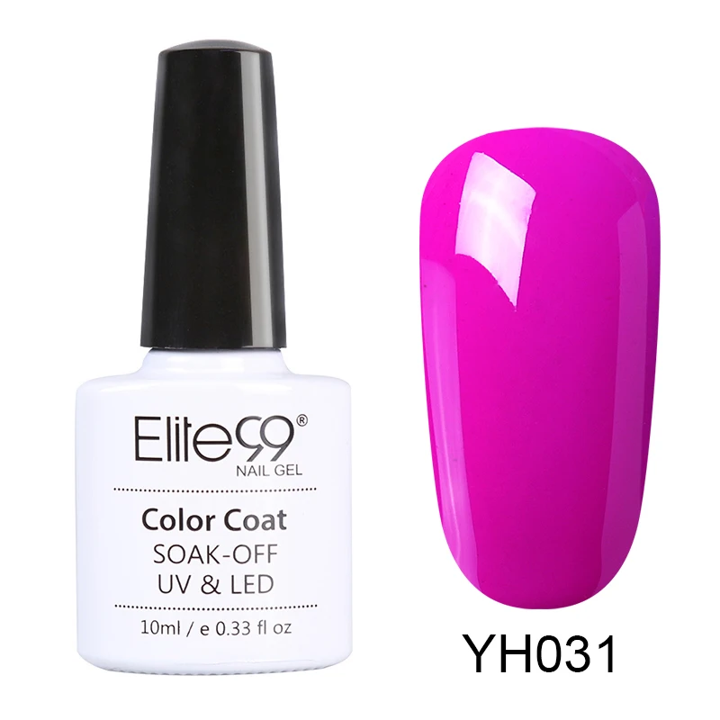 YH031 Elite99 10 мл Розовый Цветной Гель-лак для маникюра Полупостоянный Светодиодный УФ верхнее покрытие гель для ногтей лак для ногтей Гель-лак Гибридный гель - Цвет: YH031