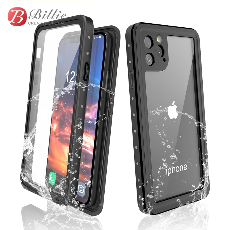 Водонепроницаемый чехол для iPhone 11 полноразмерный прочный со встроенной защитой