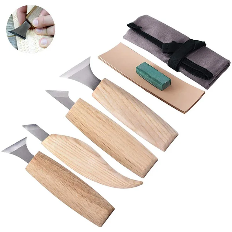 

Woodcarving Chisels Set Cut Resistant Glove, Geometric Carving Tools Set Knives for Wood Carving Craft
