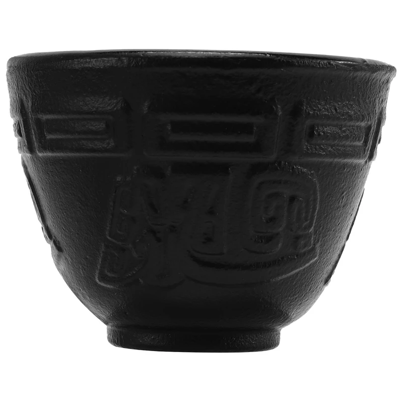 

4 шт./компл. чугунная чайная чашка в комплекте, Японские чайные чашки, чашки, посуда для напитков, китайская ручная работа, сервис кунг-фу для ...