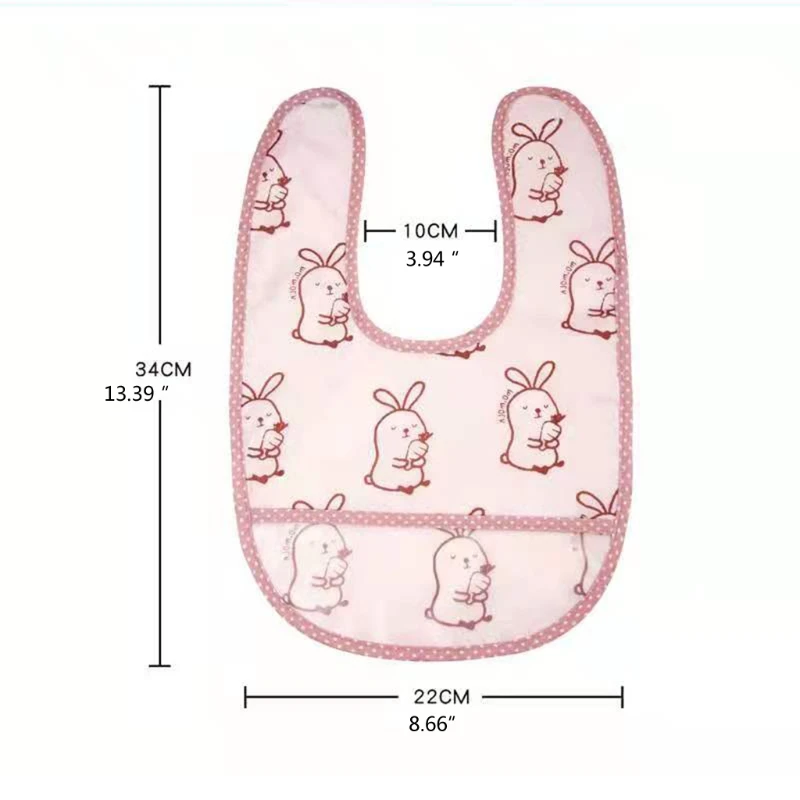 

Cartoon Print Waterproof Baby Bibs Infant Feeding Apron Smock Burp Cloth Saliva Towel Newborn Gifts