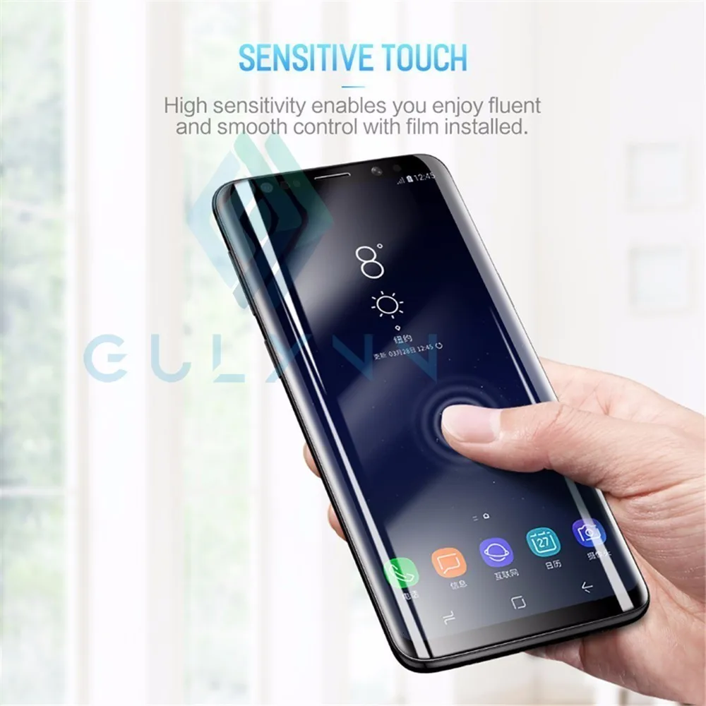 Мягкий гидрогель пленка 9D полное покрытие для samsung Galaxy A3 A5 A7 J на возраст 3, 4, 5, 6, 7, S 9 10 плюс A6s A8s Защитная пленка для экрана HD