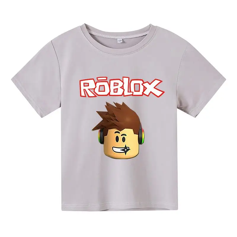 Новая летняя детская футболка из хлопка с принтом Robloxing коротким рукавом | Мать и