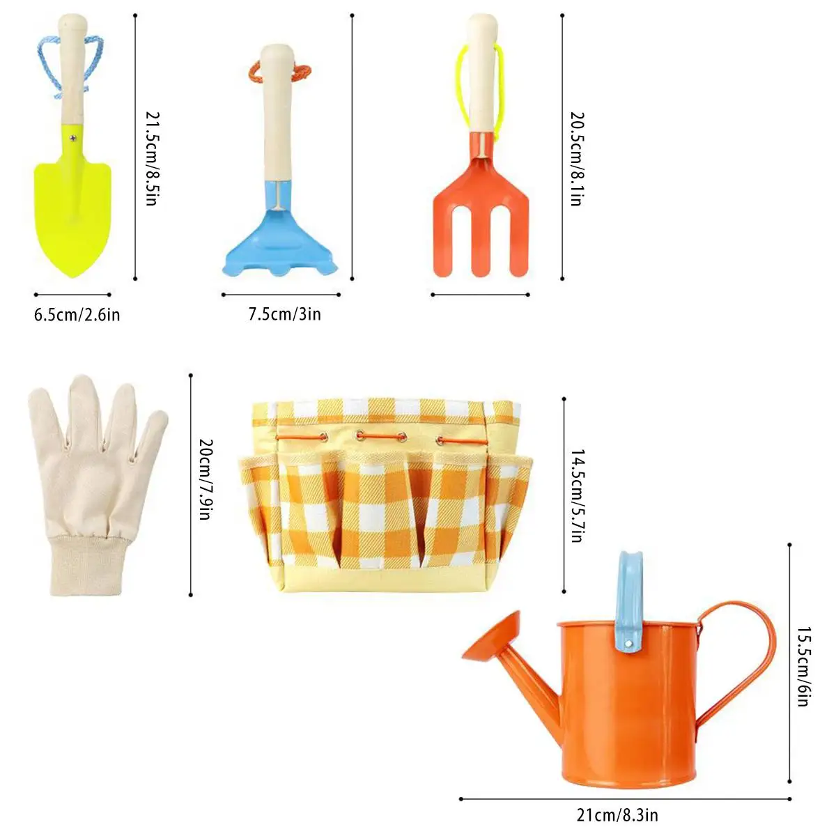 

6Pcs Toddler Kids Children Outdoor Sea Sand Beach Gardening Bucket Shovel Rake Water Toys Set Classic Baby Toy With Storage Bag