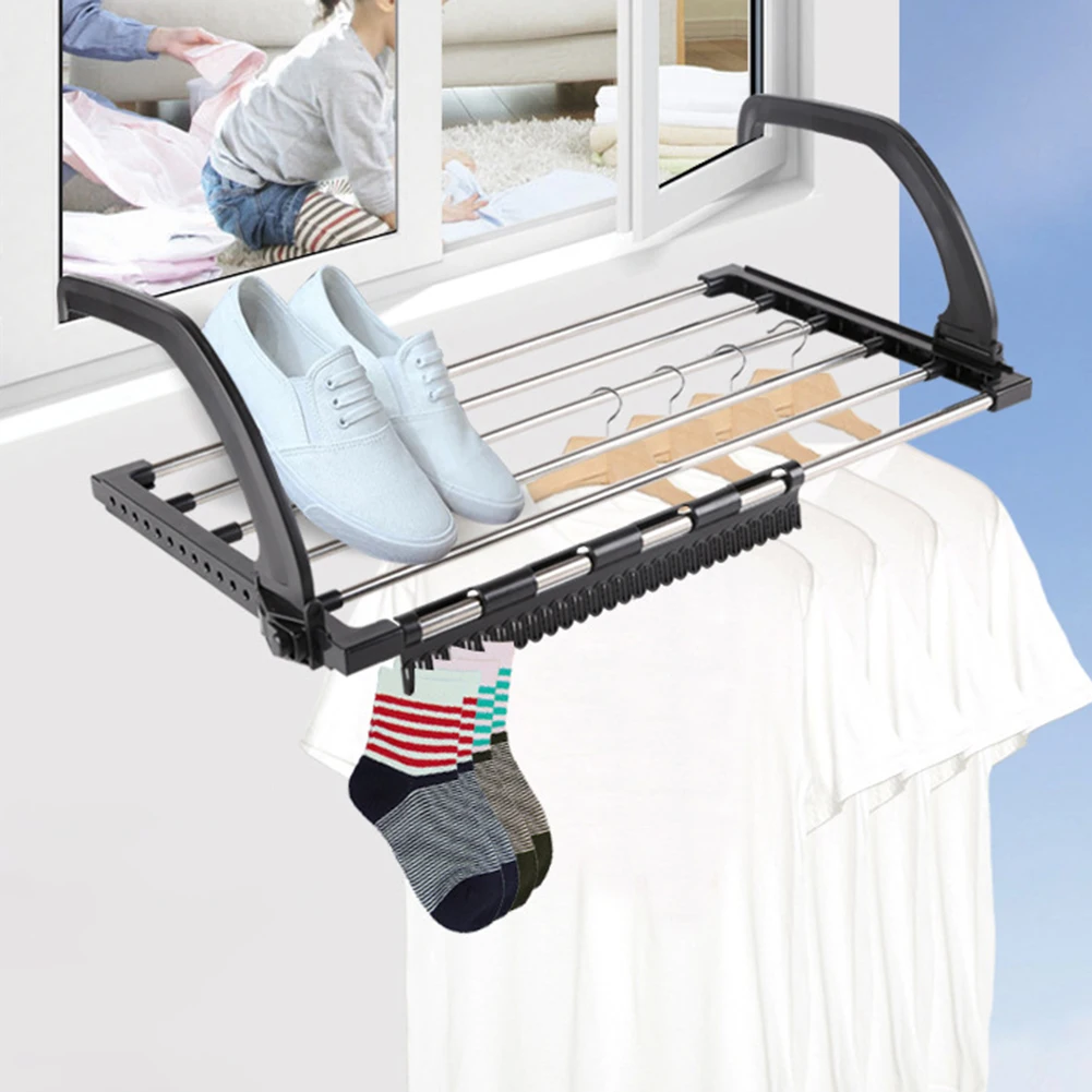 Складная вешалка для полотенец сушилка одежды полка с защитой от ржавчины