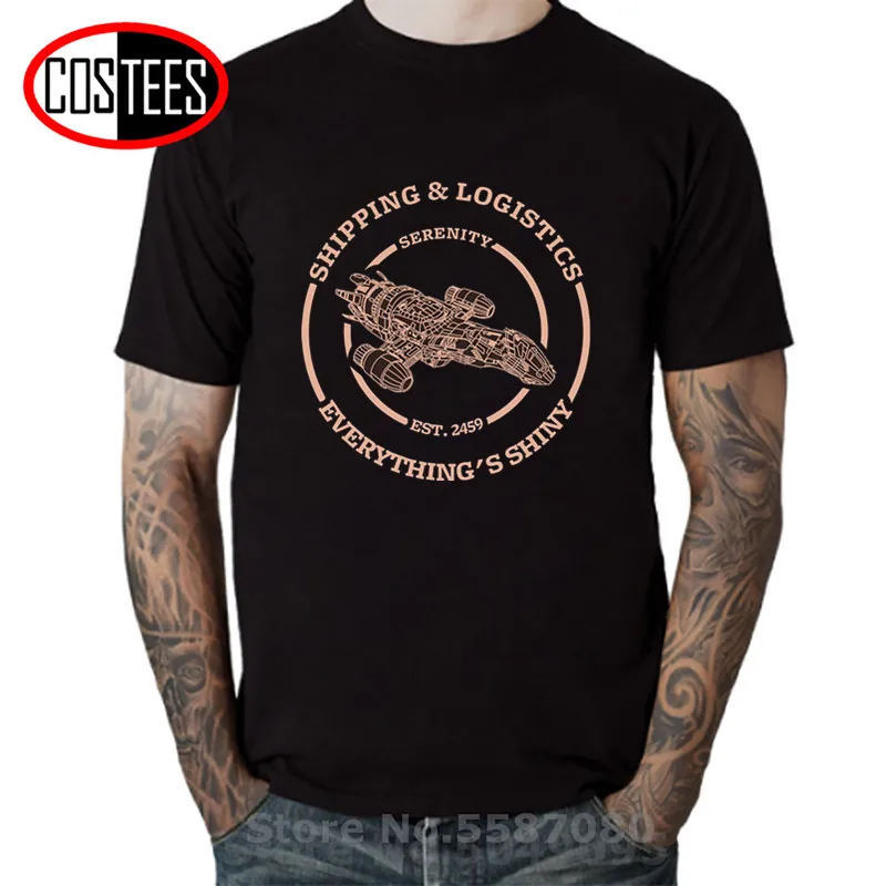 Винтажная Футболка со звездным соконом menRetro Serenity Shipping And Logistics homme JEDI Wars Everything's